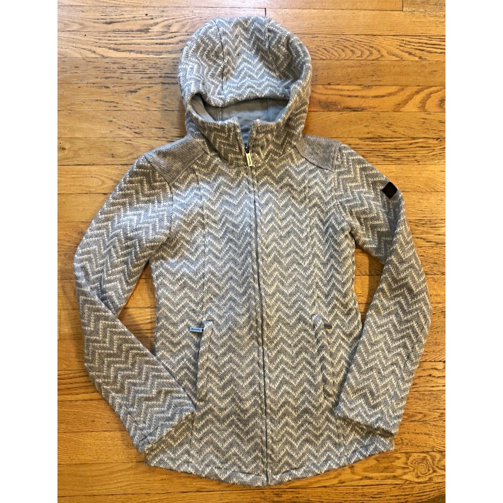 Bench Women's Fleece-Lined Chevron Knit Jacket Size S